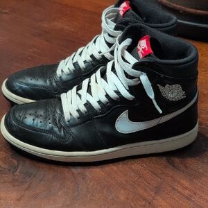 Nike Black and White High-Top Sneakers